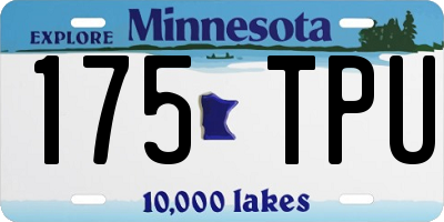 MN license plate 175TPU