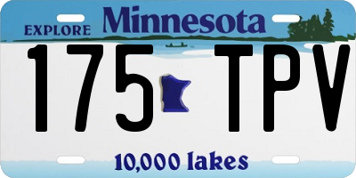 MN license plate 175TPV