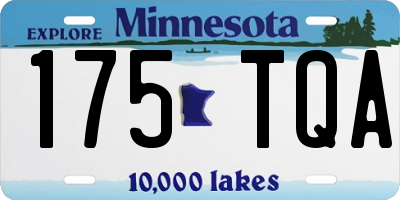 MN license plate 175TQA