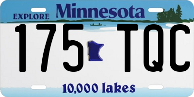 MN license plate 175TQC