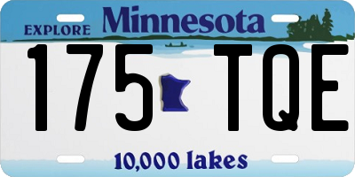 MN license plate 175TQE