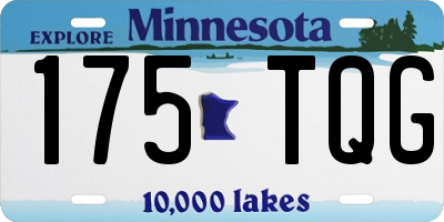 MN license plate 175TQG