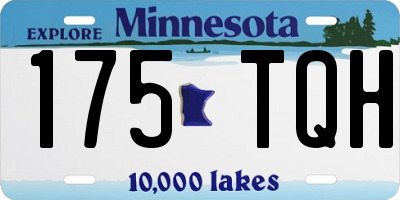 MN license plate 175TQH
