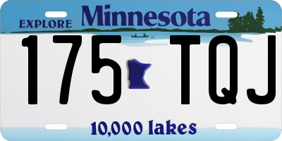 MN license plate 175TQJ