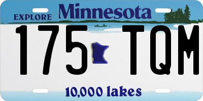 MN license plate 175TQM