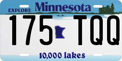 MN license plate 175TQQ