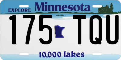 MN license plate 175TQU