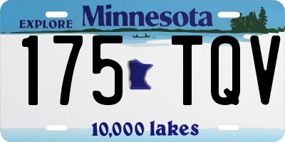 MN license plate 175TQV