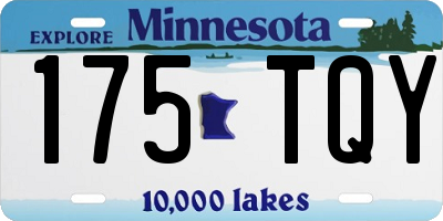 MN license plate 175TQY