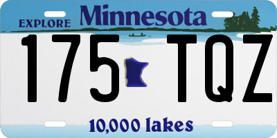 MN license plate 175TQZ