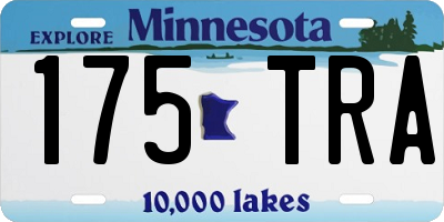 MN license plate 175TRA