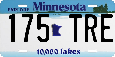 MN license plate 175TRE