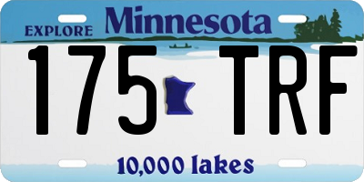 MN license plate 175TRF