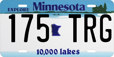 MN license plate 175TRG