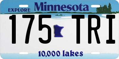 MN license plate 175TRI