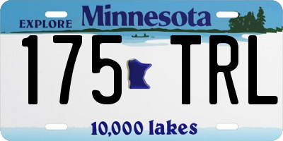 MN license plate 175TRL
