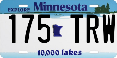 MN license plate 175TRW