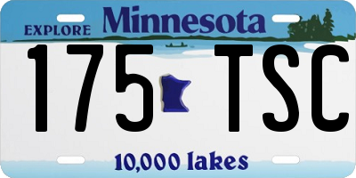 MN license plate 175TSC