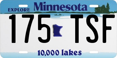 MN license plate 175TSF