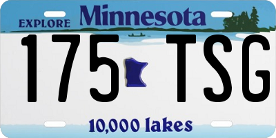 MN license plate 175TSG
