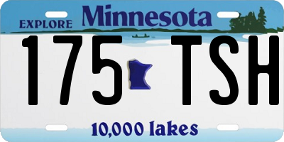 MN license plate 175TSH