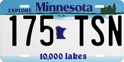 MN license plate 175TSN