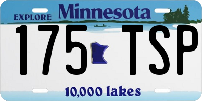 MN license plate 175TSP