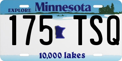 MN license plate 175TSQ