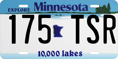 MN license plate 175TSR