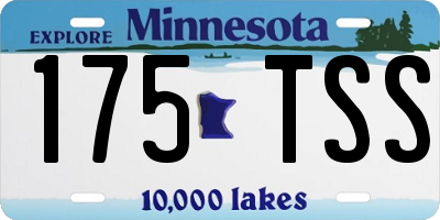 MN license plate 175TSS