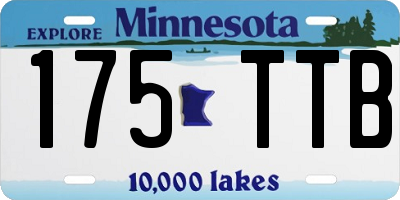 MN license plate 175TTB