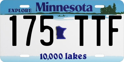MN license plate 175TTF