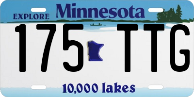 MN license plate 175TTG