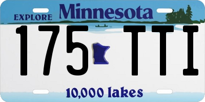 MN license plate 175TTI