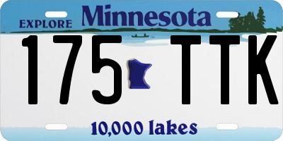 MN license plate 175TTK