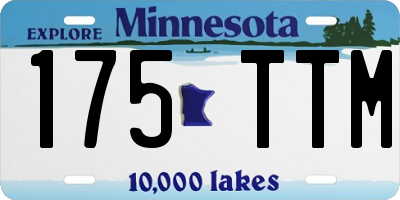 MN license plate 175TTM
