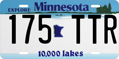 MN license plate 175TTR