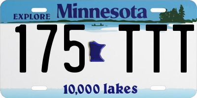 MN license plate 175TTT