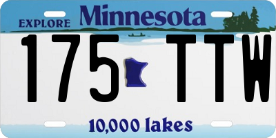 MN license plate 175TTW