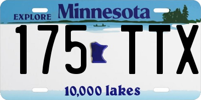 MN license plate 175TTX