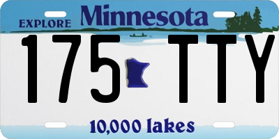 MN license plate 175TTY