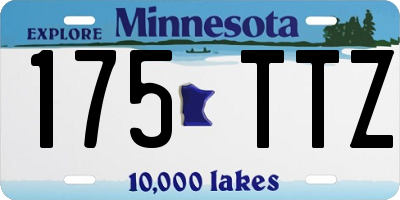 MN license plate 175TTZ