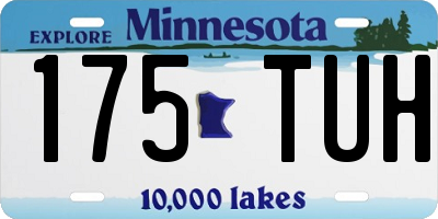 MN license plate 175TUH