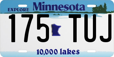 MN license plate 175TUJ