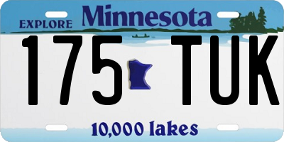 MN license plate 175TUK