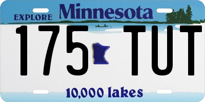 MN license plate 175TUT