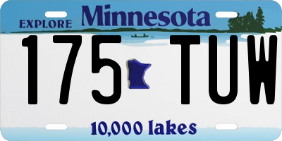 MN license plate 175TUW