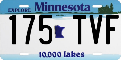 MN license plate 175TVF