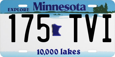 MN license plate 175TVI