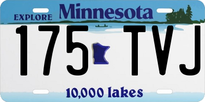 MN license plate 175TVJ